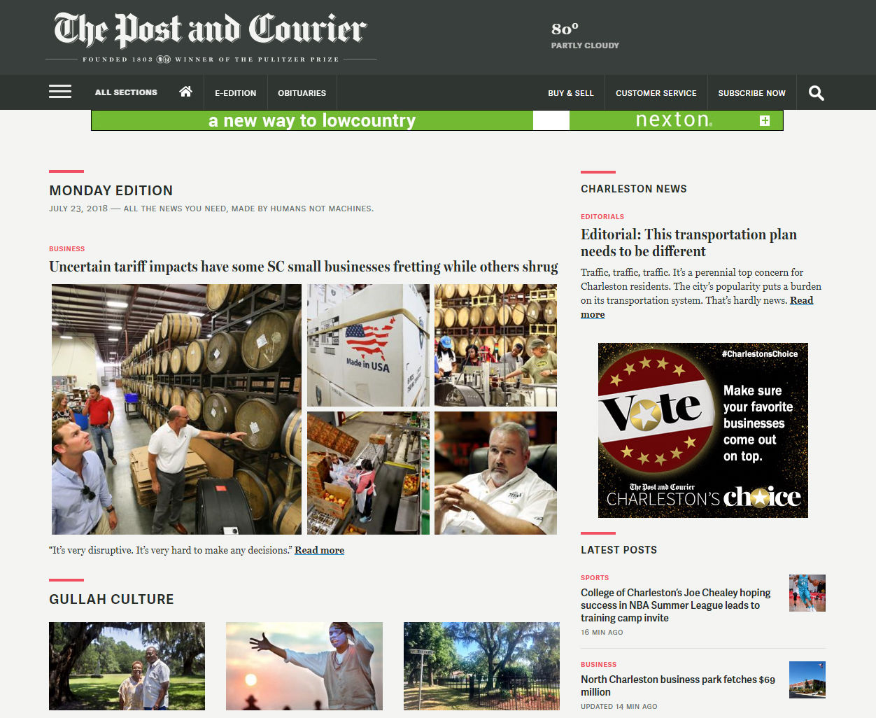 New homepage